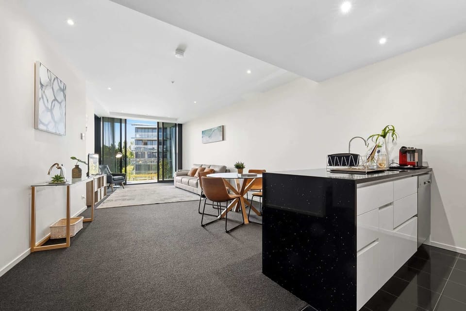 living room & kitchen