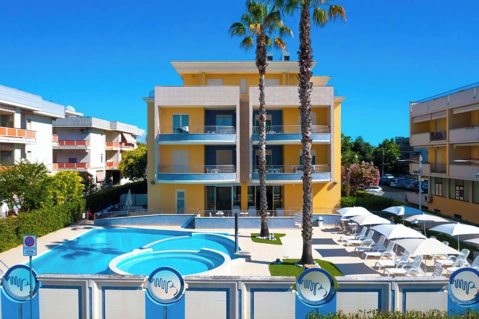 Autumn, Building Exterior, Main Entrance, Pool, Spring, Summer