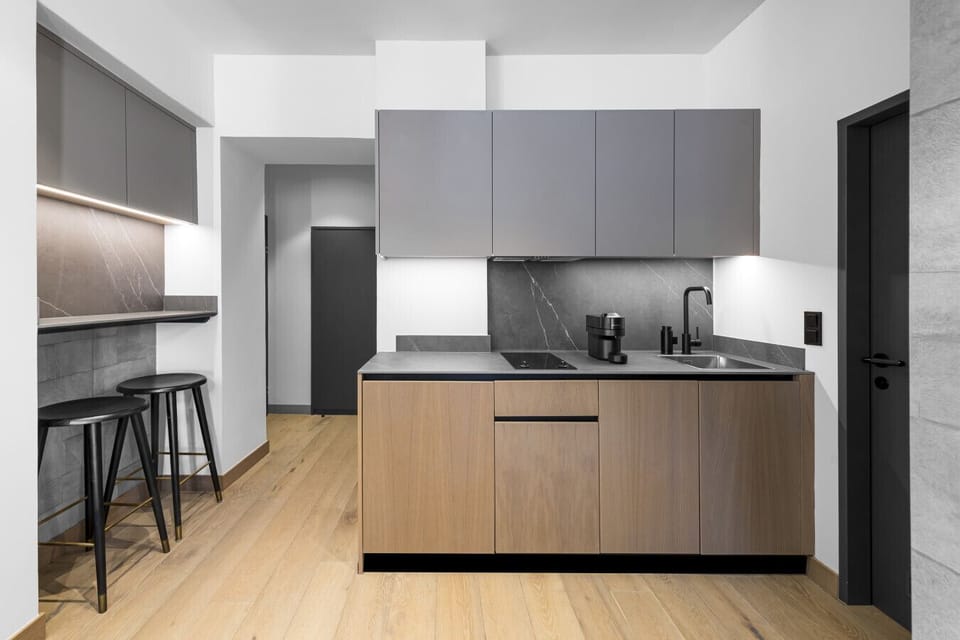 Kitchen with modern appliances