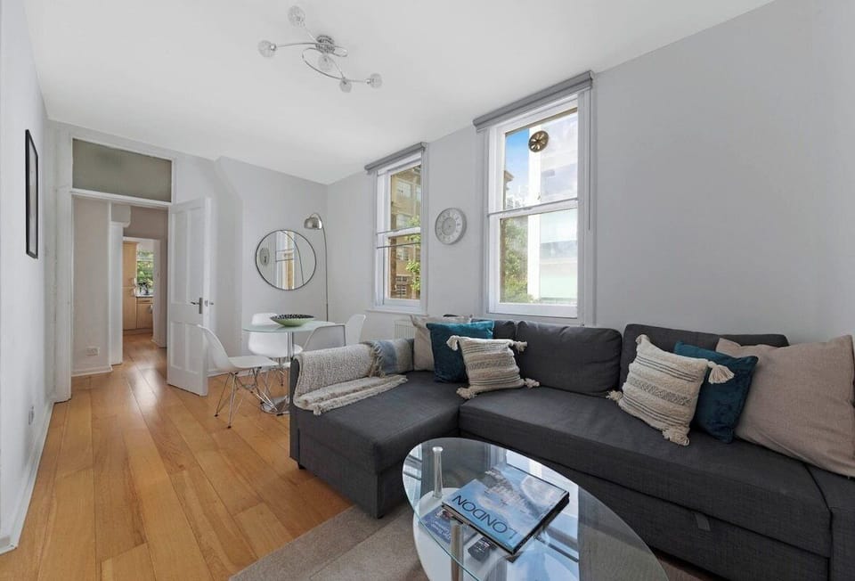 Living room with sofa bed