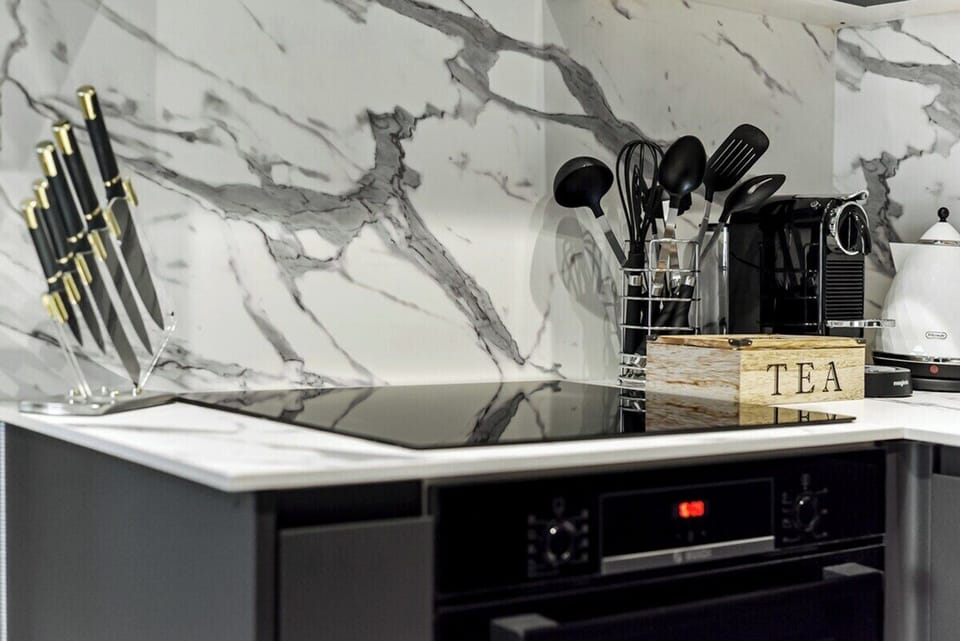 Kitchen with nespresso machine