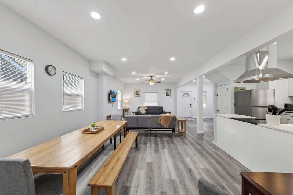 View from Master Bedroom into Dining and Living Rooms