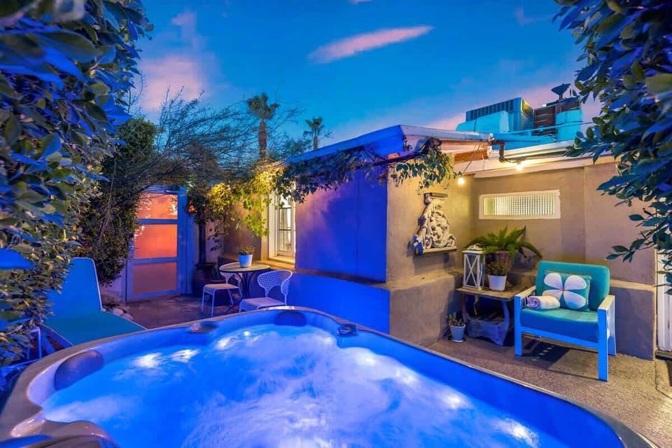 Your own private patio and hot tub!