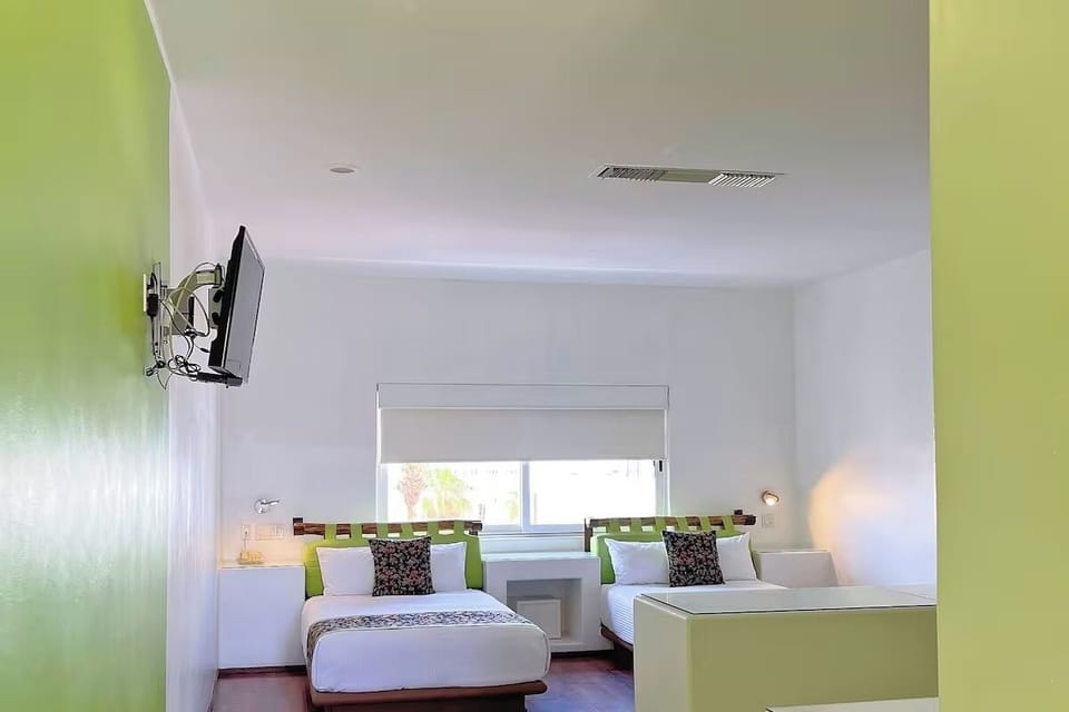 Relax in a bright, airy room with space to spread out.