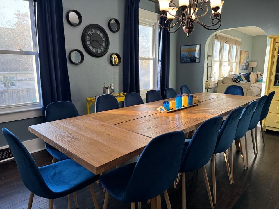 Enjoy the view to the Private, Fenced Yard from the spacious Main Level Dining Room.