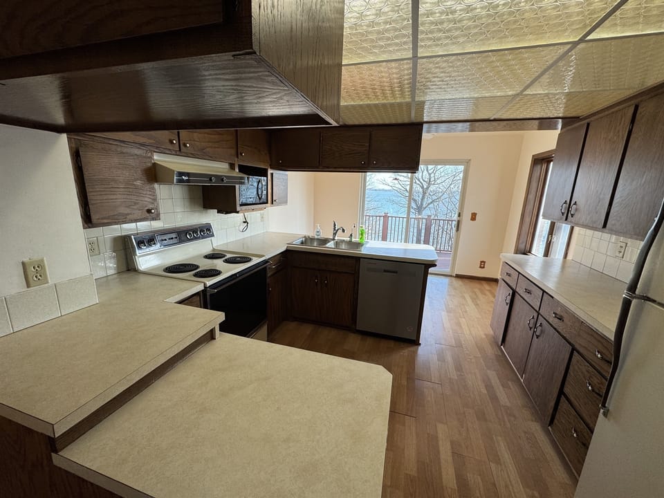 Upstairs kitchen area