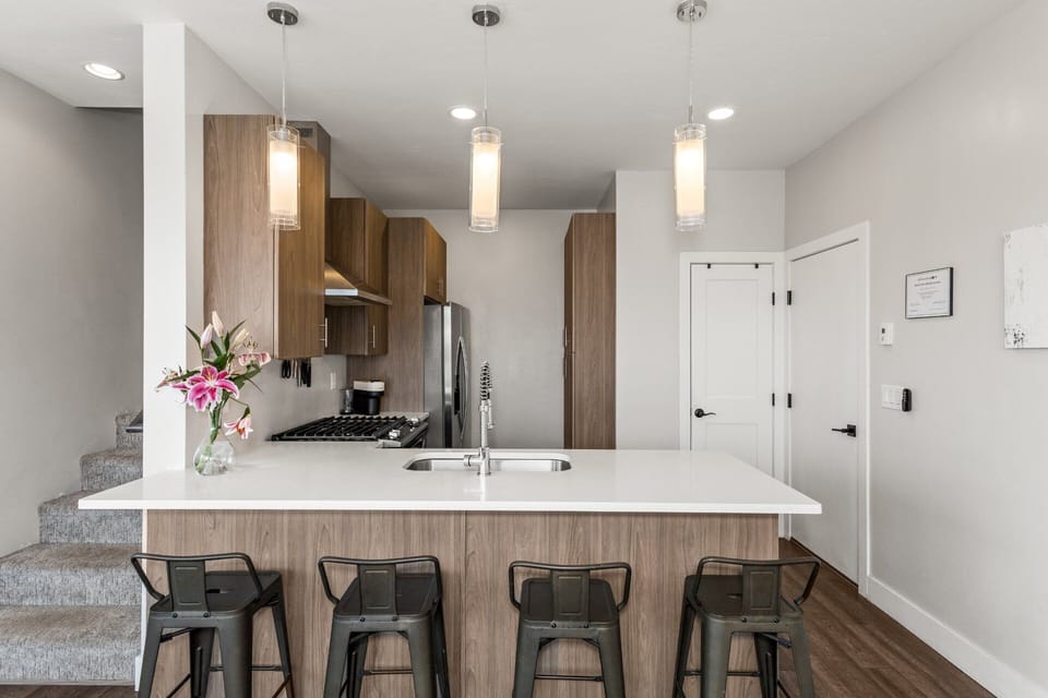 Pendant Lighting, Coat Closet, Garage Access