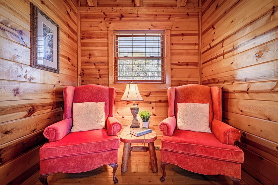Comfortable nook for reading, relaxing, or quiet conversation