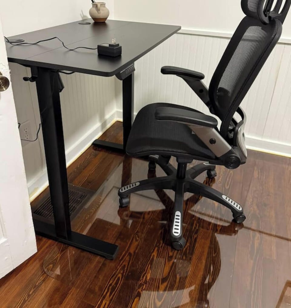 You’ll enjoy a dedicated work area in every bedroom with an adjustable standing desk and supportive ergonomic chair for comfortable all-day use.
