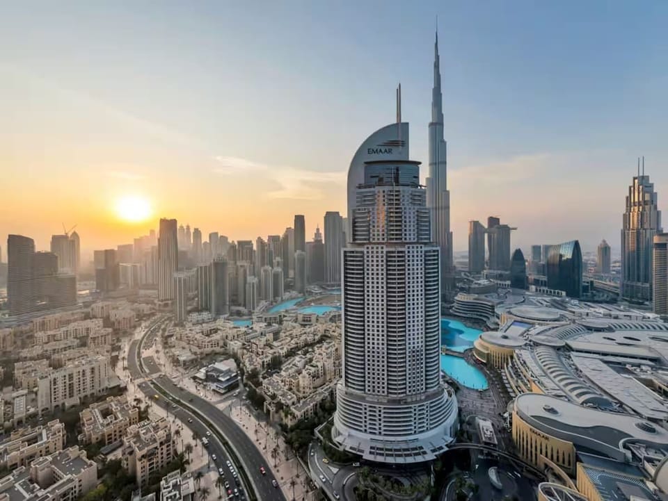 Full Burj Khalifa View from the balcony.