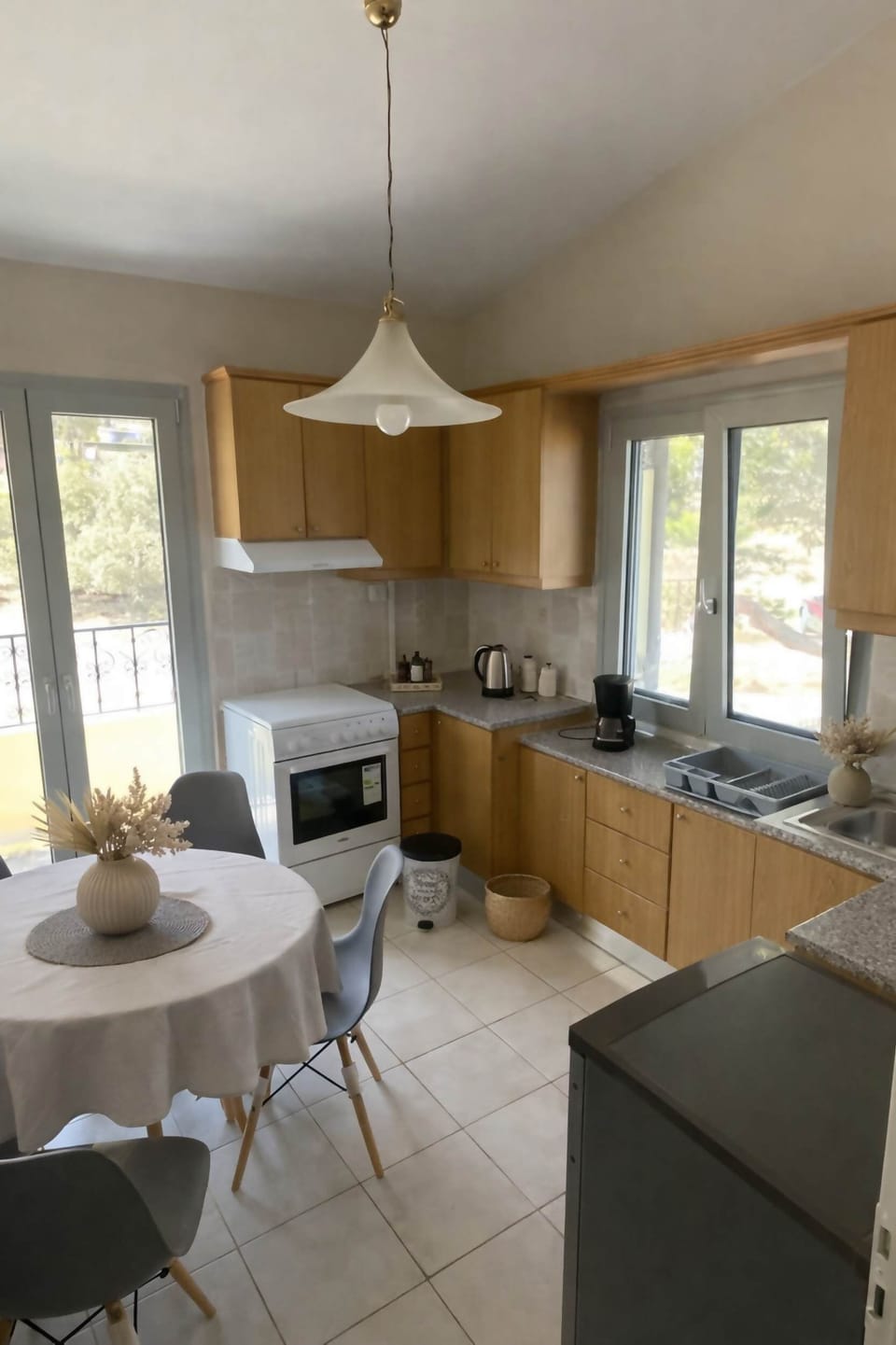 Open kitchen layout ideal for cooking and socializing