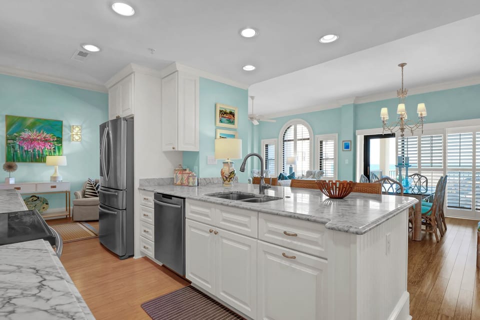 Full open kitchen.