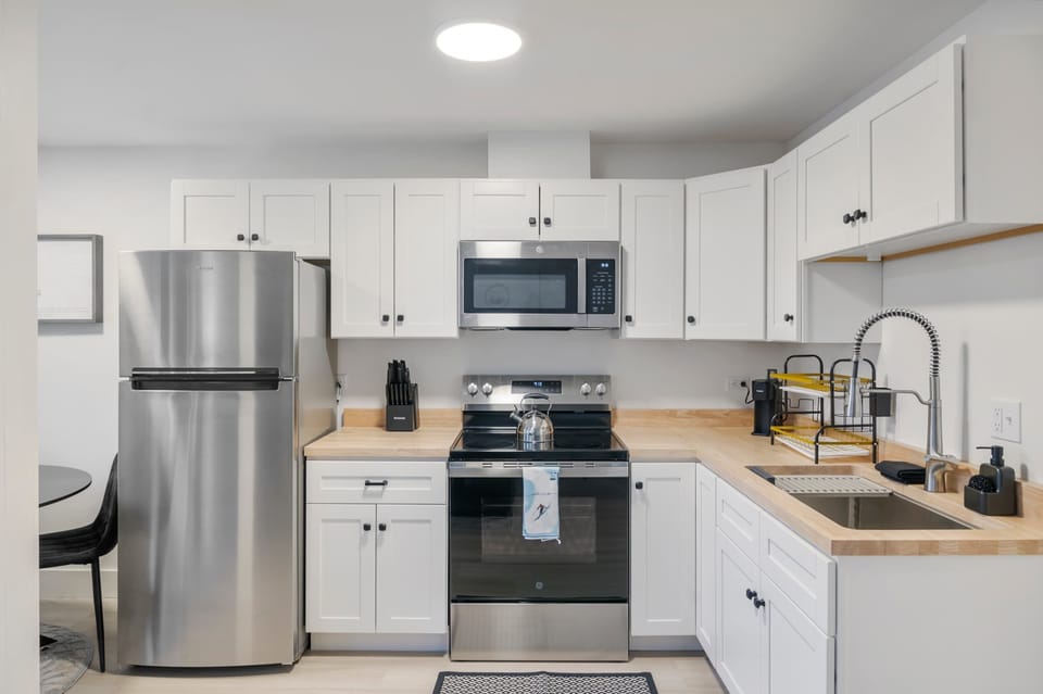 Kitchen: Newly Renovated and Fully Stocked