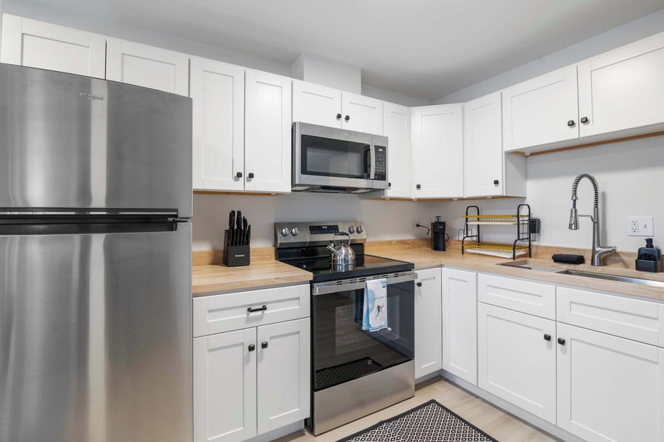 Kitchen: Newly Renovated and Fully Stocked