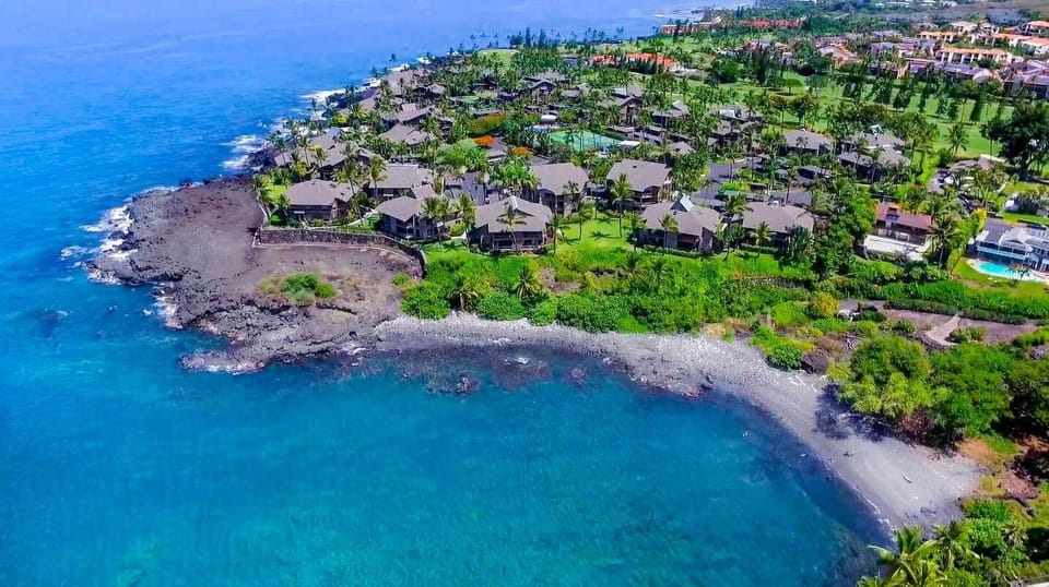 Amazing oceanfront location with Heeia Bay Beach on the bottom right!