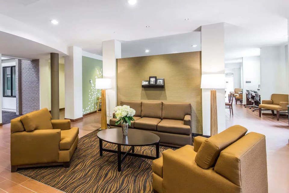Sink into plush seating and unwind after a busy day.