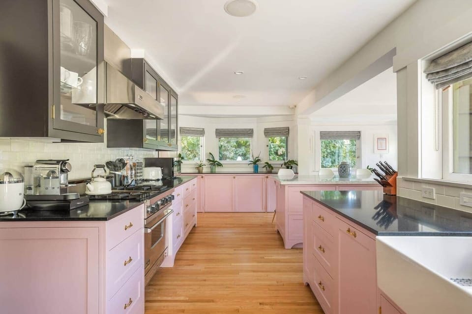 Everything you need: a pro gas range, vent hood, and essential appliances for easy daily cooking.