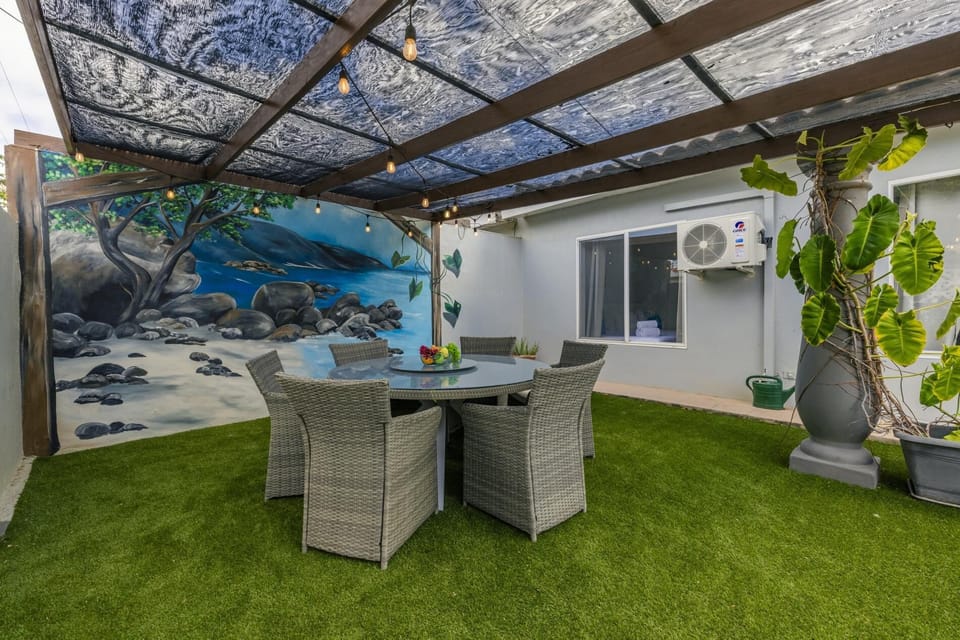 Unwind under the shaded gazebo with your morning coffee or evening cocktail!  a peaceful spot to relax and soak in the island breeze.