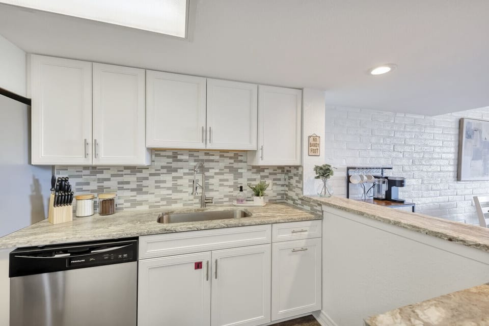Fully equipped kitchen ready for easy coastal meals.