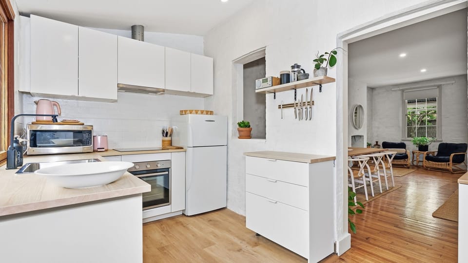 Bright, fully equipped kitchen with everything you need
