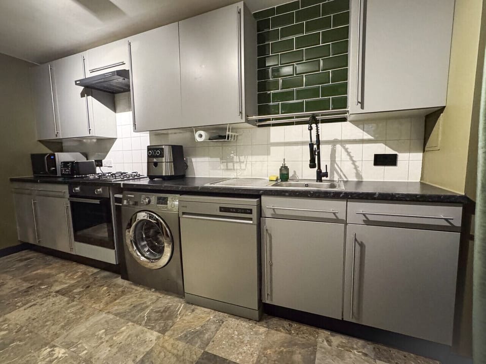 Modern kitchen with full appliances