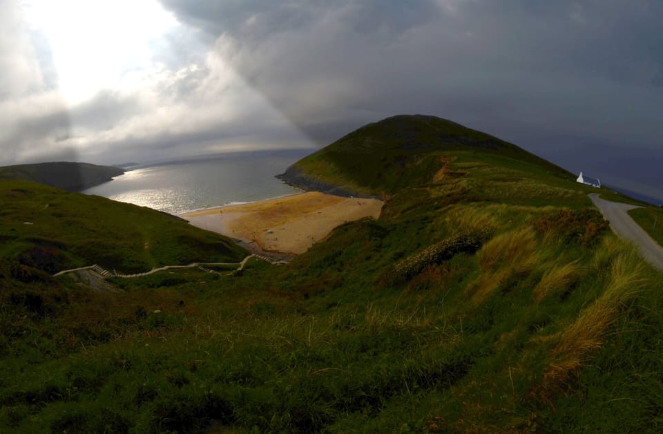 Mwnt Beach a short drive away 