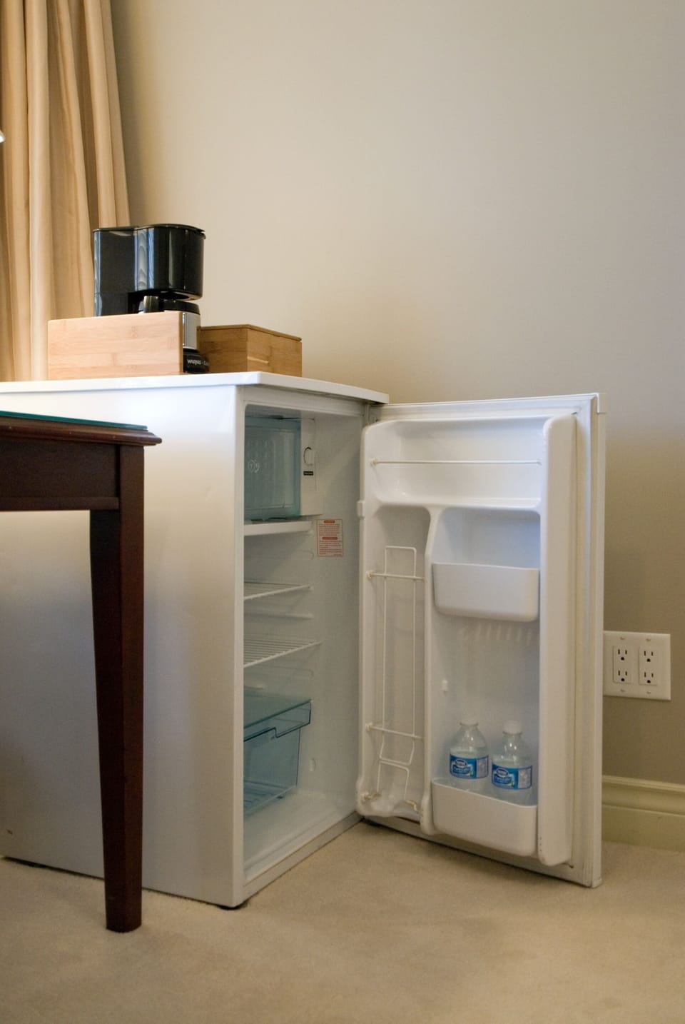 Bar fridge in each room