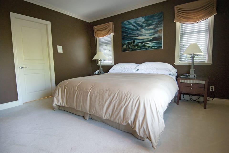 Master king bedroom with walk-in closet