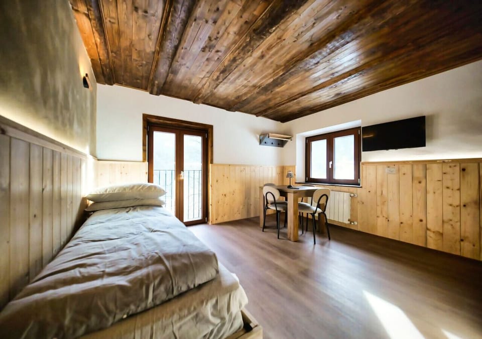 Soggiorno con divano letto
