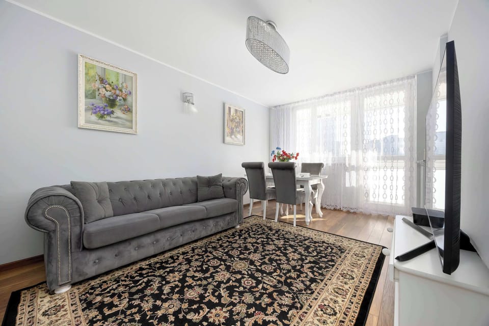 You can relax on the sofa, which can be turned into a double bed.