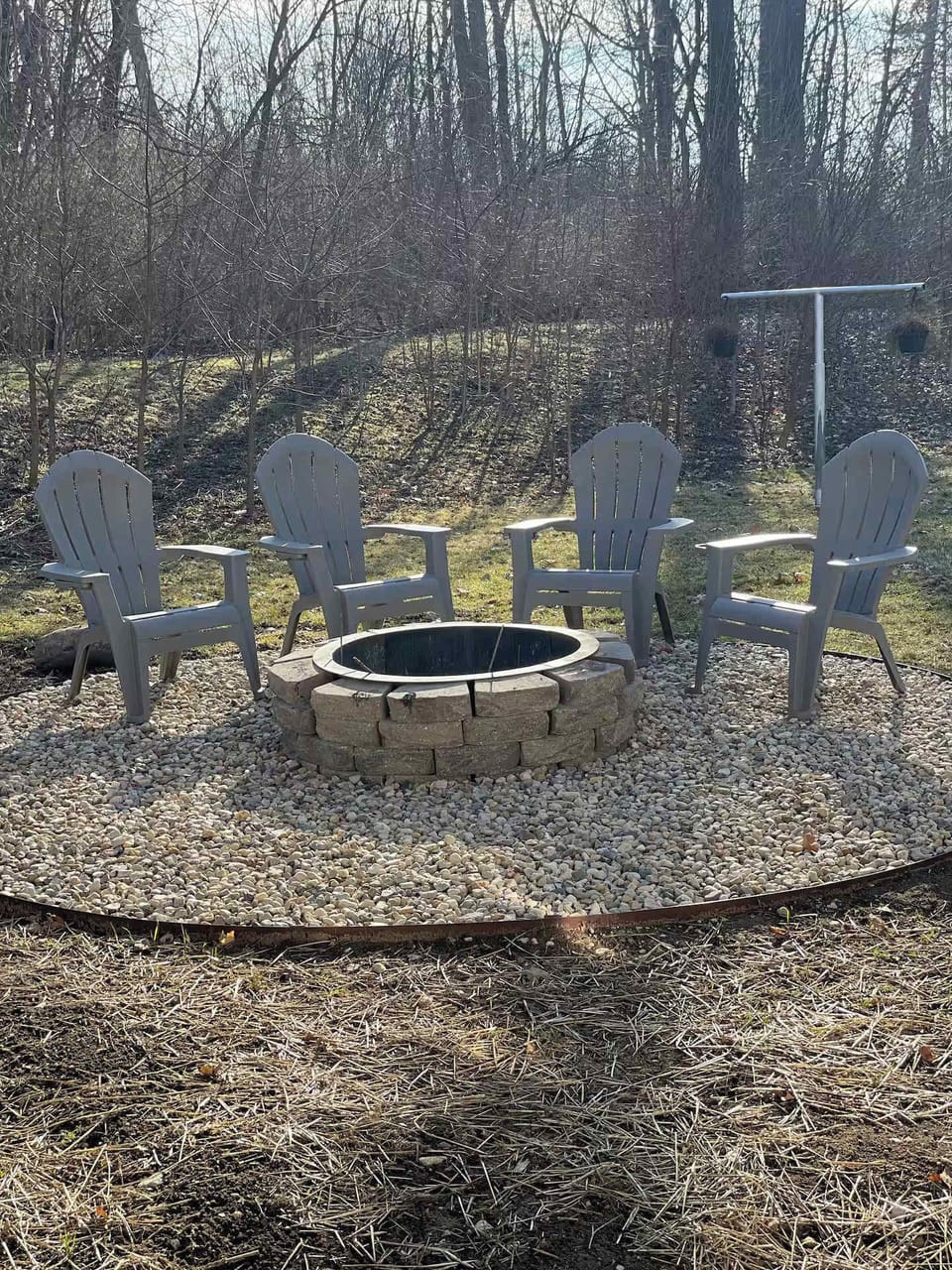 Fire pit perfect for those relaxing nights.
