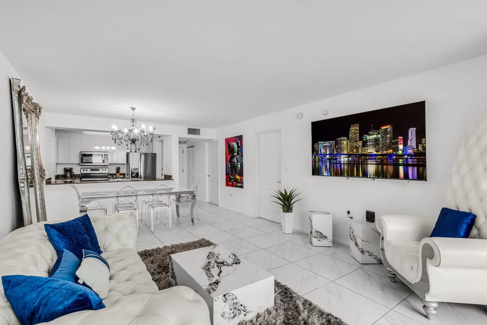 Open concept living room area