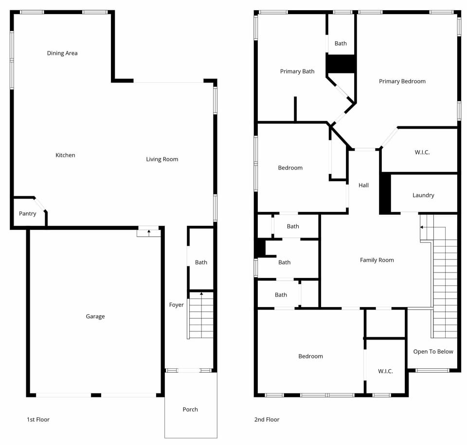 Large Open floor plan for gatherings