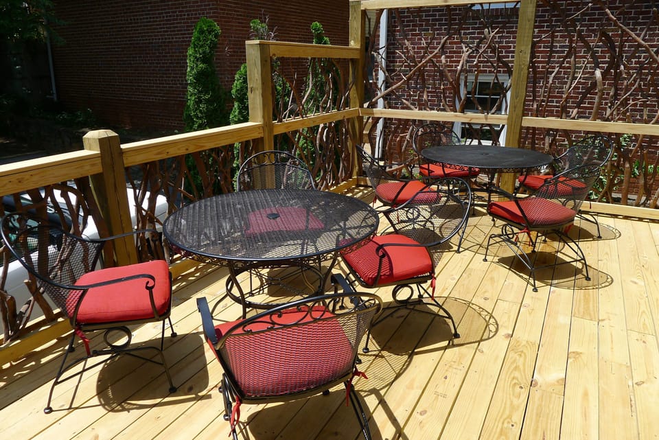 Large rear deck