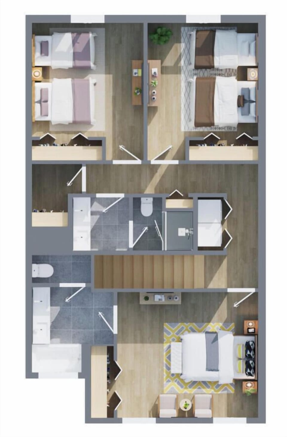 Second floor of the home