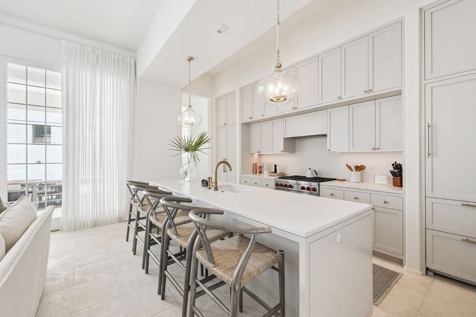 Modern kitchen with refined finishes