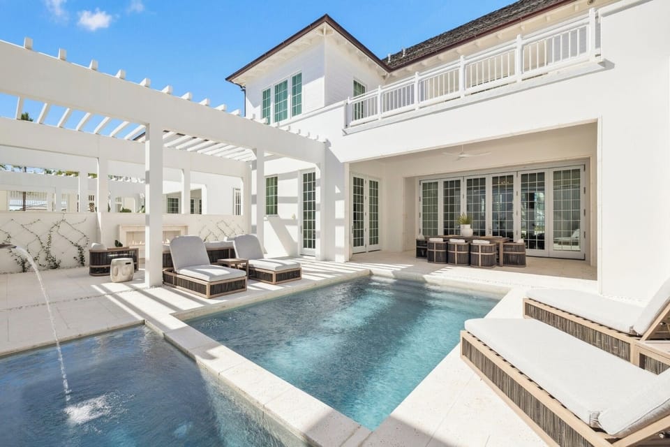Private courtyard pool oasis
