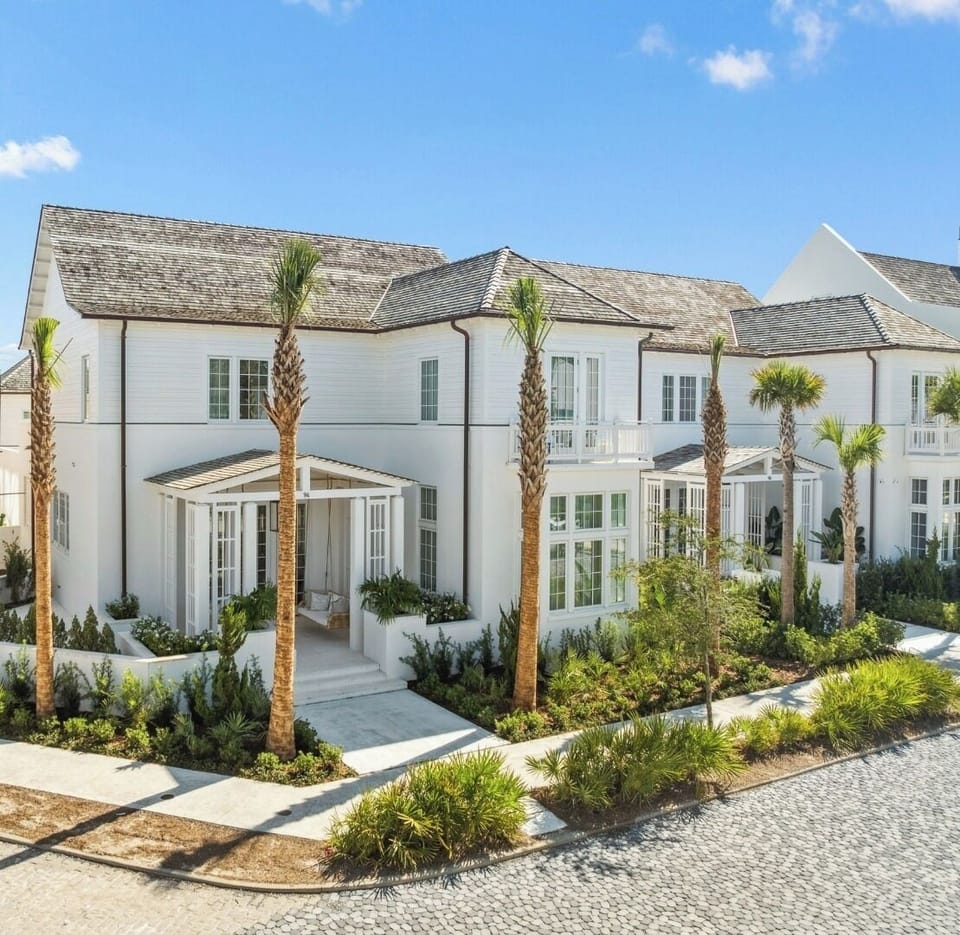 Palm-lined coastal retreat