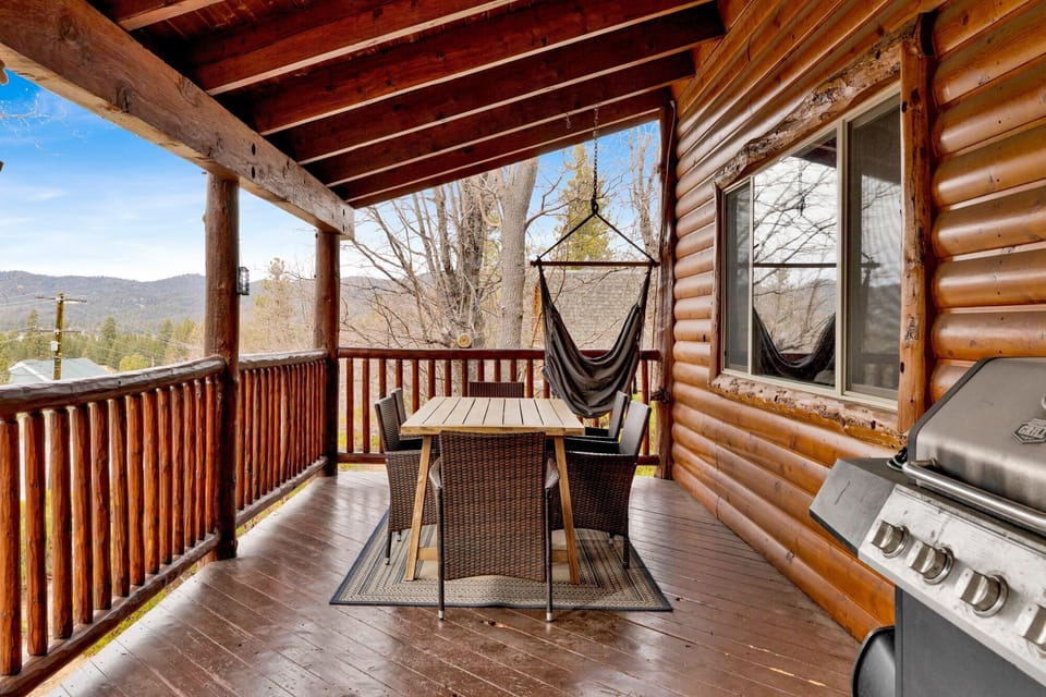 Outdoor space with a BBQ, and comfortable seating, perfect for relaxing and enjoying peaceful evenings outside.