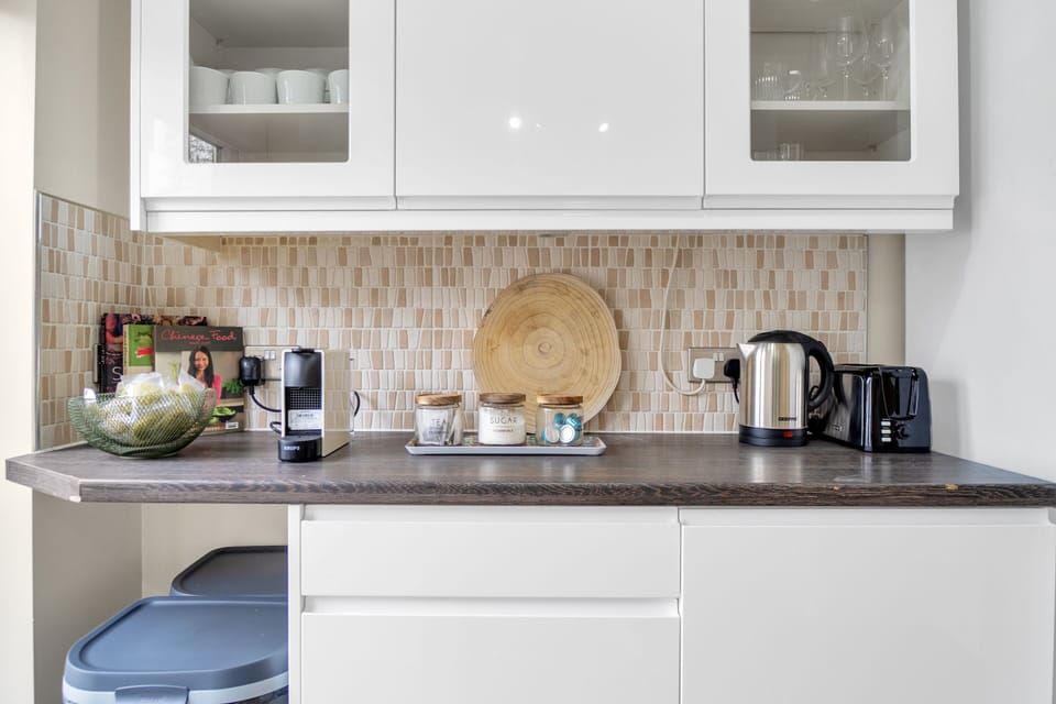 Kitchen and coffee corner
