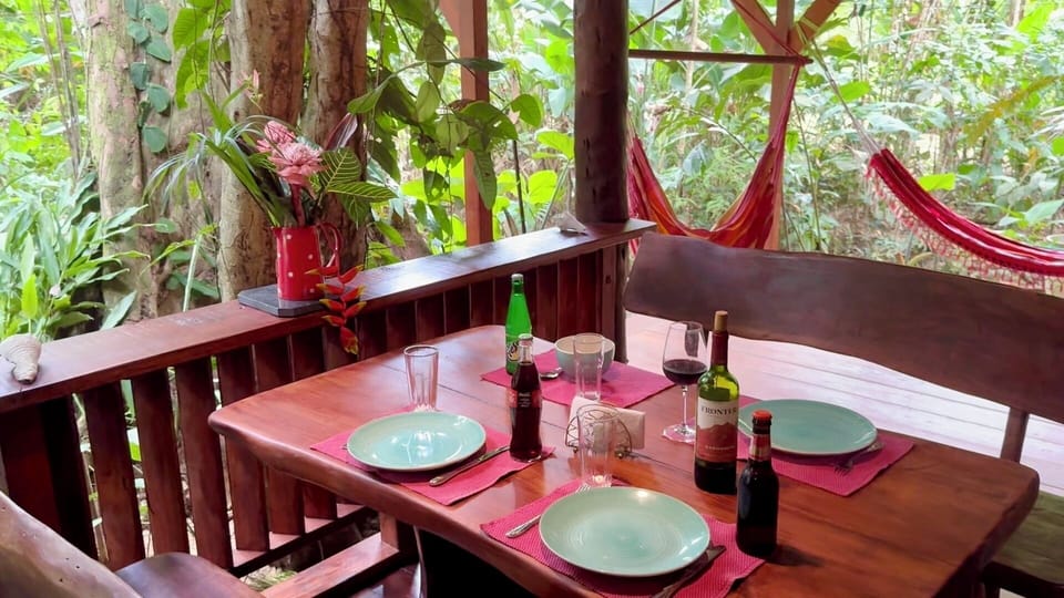 Dining area with view to the chill area