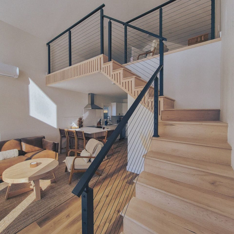 Stairs to loft area