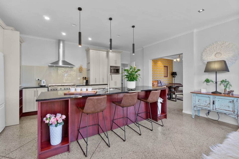 3 Bar stools for extra seating.
Also the cabinet that has plenty of games for the inside days