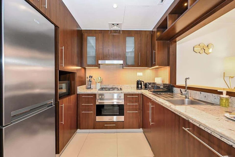 Fully equipped kitchen with everything you need for meals at home