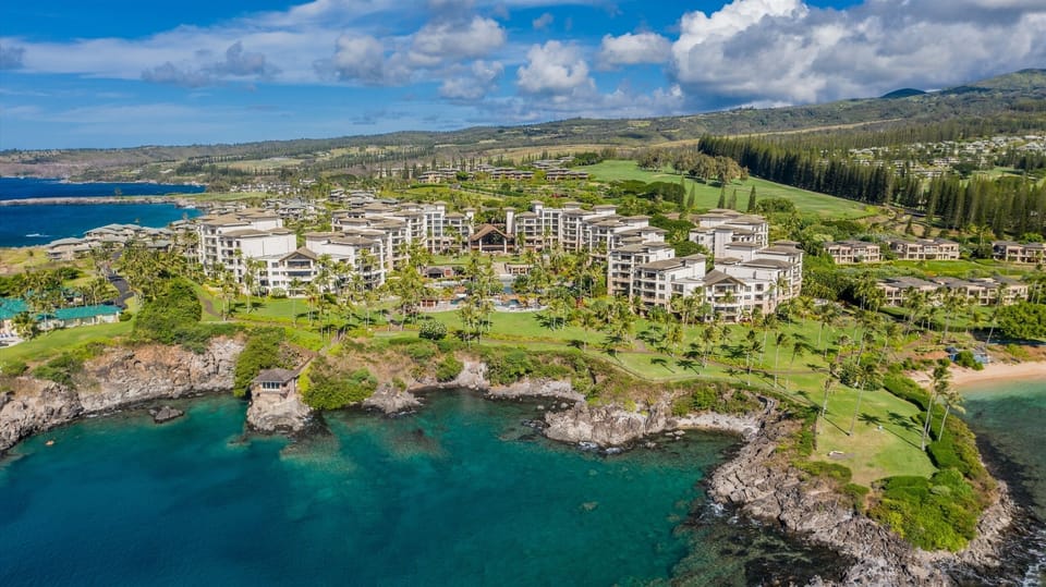 Aerial View of The Resort at Kapalua Bay