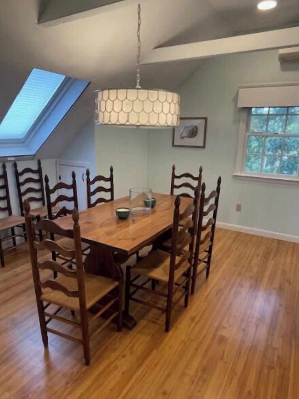 Dining area just off kitchen on second floor