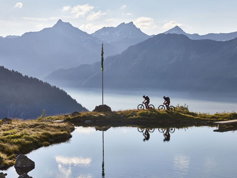 Mountain, Sky, Mountainous Landforms, Bicycle, Bicycle Wheel, Hill, Mountain Range