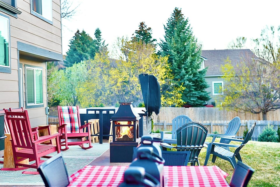 Hot tub views of evergreen trees