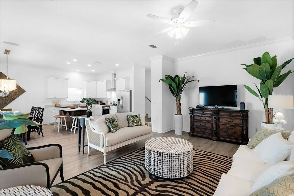 Epic's open living concept allows the family chef to join in on the conversation