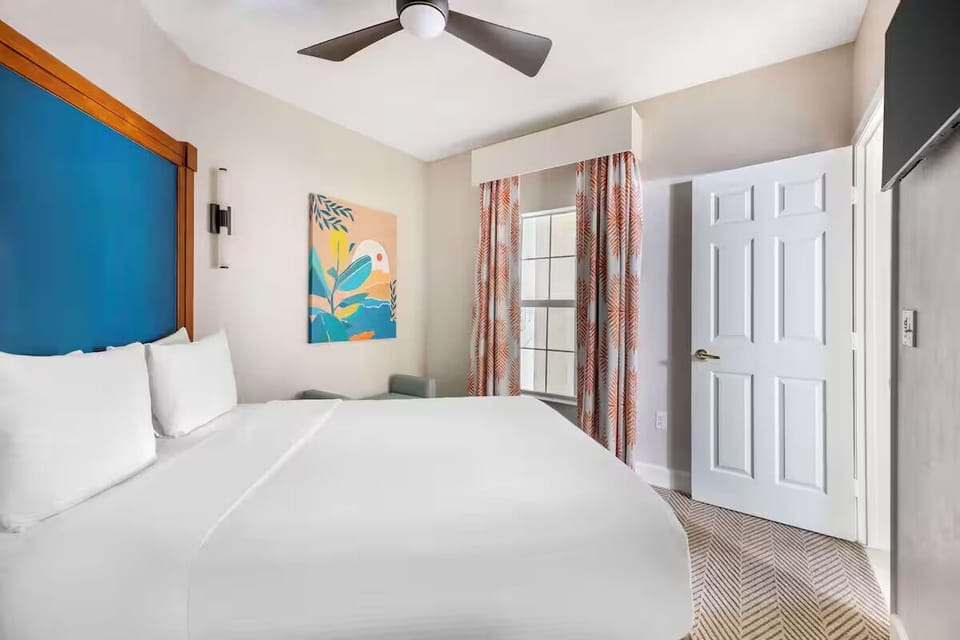 Sink into crisp linens for a quiet, comfortable night’s sleep.